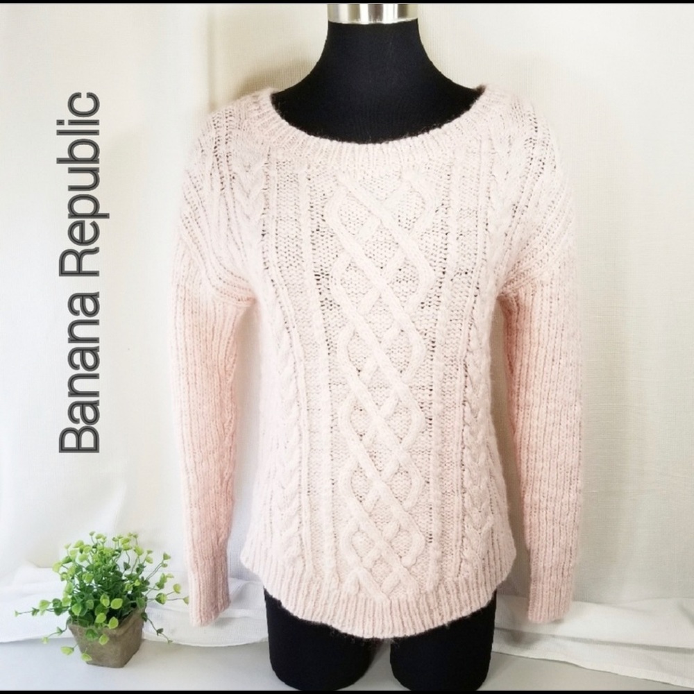 Banana Republic Cable Sweater Sz M